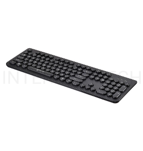 Клавиатура Oklick 400MR черный USB slim Multimedia