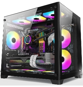 Корпус Formula Crystal Z5 черный без БП mATX 1x120mm 2xUSB2.0 1xUSB3.0 audio bott PSU