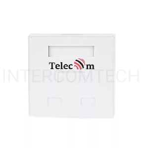 Розетка внешняя RJ-45 (FTP) 5E кат. двойная , экранированная