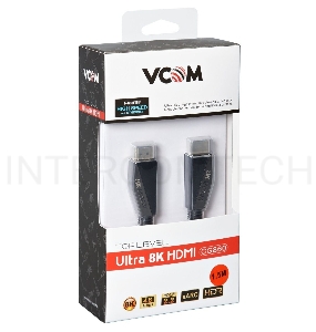 Кабель HDMI 19M/M,ver. 2.1, 8K@60 Hz 1.5m VCOM <CG860-1.5M>