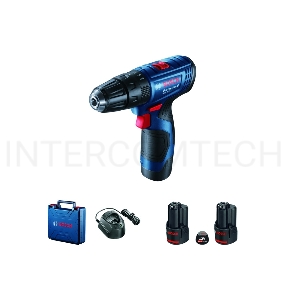 Аккумуляторный шуруповерт BOSCH  GSB 120 Li, кейс, 2x2.0 Ач