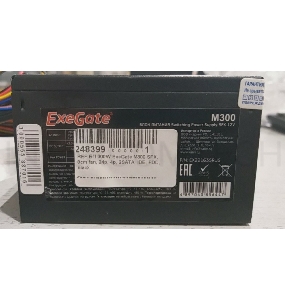 Блок питания 300W Exegate M300, SFX, 8cm fan, 24+4pin, 2*SATA, 1*FDD, 1*IDE