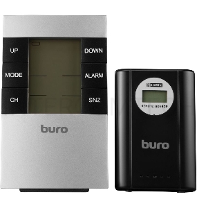 Погодная станция Buro H146G серебристый/черный