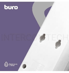 Сетевой фильтр Buro 500SH-1.8-UPS-W 1.8м (5 розеток) белый (коробка)