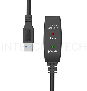 Кабель-адаптер USB3.0-repeater Aopen, удлинительный активный <Am-->Af> 10м