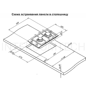 Газовая варочная поверхность Darina 1T2 M 523 X нержавеющая сталь