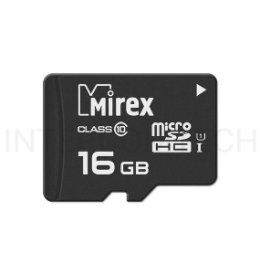 Флеш карта microSDHC MIREX 16GB (UHS-I, class 10)13612-MCSUHS16