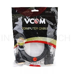 Кабель DVI 1.8м VCOM DVI-DVI Dual Link 25M-25M, 2 фильтра, VDV6300-1.8M