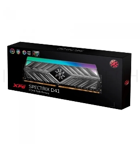 Память Adata 8GB DDR4 3200MHz XPG SPECTRIX D41 RGB Grey Gaming Memory AX4U32008G16A-ST41 Non-ECC, CL16, 1.35V, Heat Shield, RTL