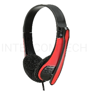 Наушники с микрофоном Oklick HS-M150 черный 2.2м накладные оголовье (NO-003N)