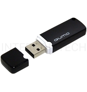 Флэш Диск USB 2.0 QUMO 32GB Optiva 02 Black QM32GUD-OP2-black