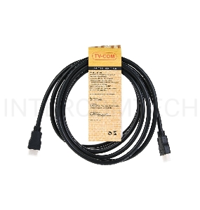 Кабель цифровой TV-COM HDMI19M to HDMI19M, V1.4+3D, 3m