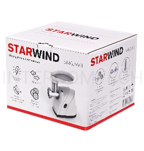 Мясорубка STARWIND SMG2481,  белый / черный