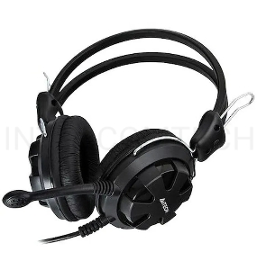 Наушники с микрофоном A4Tech HS-28 черный 1.8м мониторы оголовье (HS-28 (BLACK))