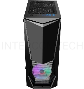 Корпус 1STPLAYER DK-3 BLACK / ATX, tempered glass / 3x 120mm LED fans inc. / DK-3-BK-3G6
