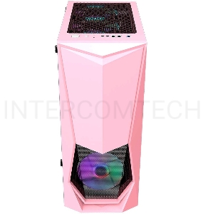 Корпус 1STPLAYER DK-3 PINK / ATX, tempered glass / 3x 120mm LED fans inc. / DK-3-PK-3G6