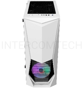Корпус 1STPLAYER DK-3 WHITE / ATX, tempered glass / 3x 120mm LED fans inc. / DK-3-WH-3G6