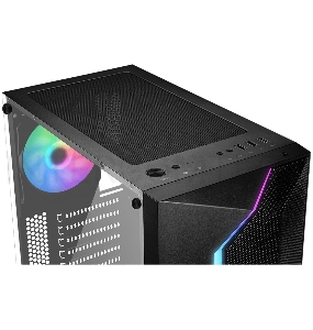 Корпус MSI MAG VAMPIRIC 100R / mid-tower, ATX, tempered glass / 1x120mm ARGB & 1x120mm system fans inc. / MAG VAMPIRIC 100R