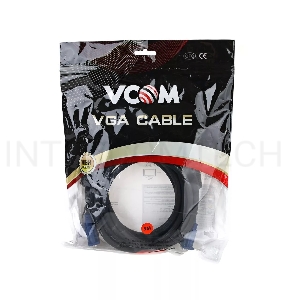Кабель VCOM VVG6460-5MO удлинительный Монитор-SVGA card (15M-15F) 5m, 2 фильтра
