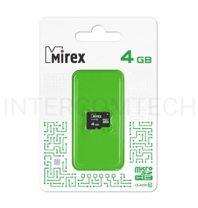 Карта памяти microSDHC MIREX 4GB (class 10)