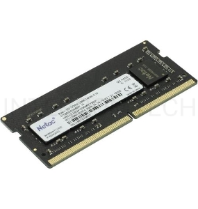 Память Netac 8GB DDR4 2666MHz SO-DIMM CL19 1.2V/NTBSD4N26SP-08 PC4-21300 CL19 SO-DIMM 260-pin single rank Ret