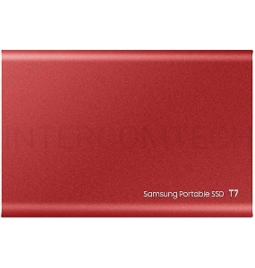 Твердотельный накопитель Samsung SSD 2TB T7 Touch, USB Type-C, R/W 1000/1050MB/s, Red