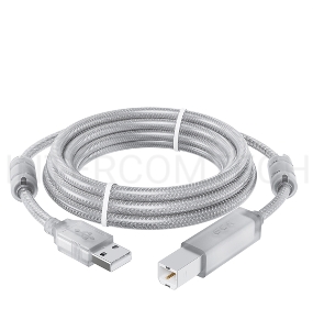 Кабель GCR PROF 3.0m USB 2.0, AM/BM, прозрачный, ферритовые кольца, 28/24 AWG, экран, армированный, морозостойкий, GCR-52424 GCR Кабель PROF 3.0m USB 2.0, AM/BM, прозрачный, ферритовые кольца, 28/24 AWG, экран, армированный, морозостойкий, GCR-52424