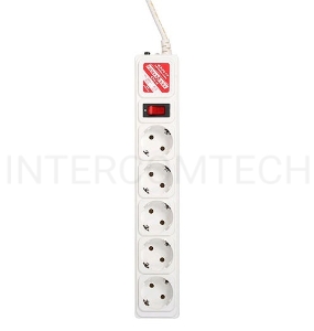 Сетевой фильтр Powercube SPG-B-15-WHITE 5м (5 розеток) белый (коробка)