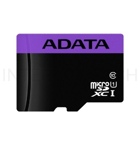 Флеш карта microSDXC 64GB ADATA  UHS-1 CL10 (AUSDX64GUICL10-RA1) + SD adaptor