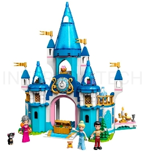 Конструктор Lego Disney Princess Cinderella and Prince Charming`s Castle пластик (43206)