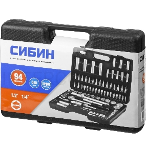 Набор слесарно-монтажного инструмента СИБИН 27765-H94  94 предмета