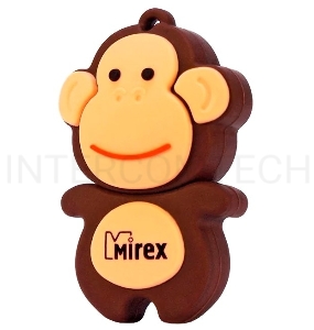 Флеш накопитель 8GB Mirex Monkey, USB 2.0, Коричневый