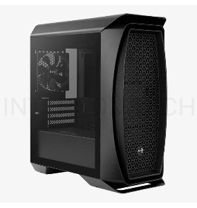 Корпус Aerocool Aero One Mini-G-BK-v1 (2xUSB, 2xAudio, 0.5 мм, 120 мм FAN, прозрачная стенка-закаленное стекло, mATX, бе