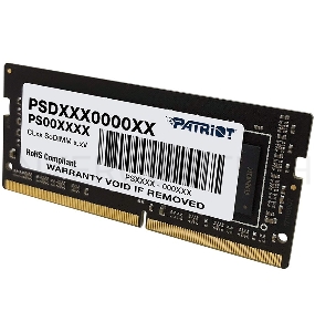 Модуль памяти SO-DIMM DDR 4 DIMM 4Gb PC21300, 2666Mhz, PATRIOT Signature (PSD44G266681S) (retail)