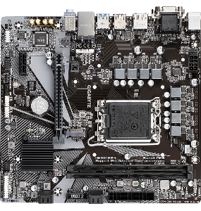 Материнская плата Gigabyte H610M S2H DDR4 (V1.1/V1.2) , Socket 1700, Intel®H610, 2xDDR5-4800, D-SUB+DVI-D+HDMI+DP, 1xPCI-Ex16, 1xPCI-Ex1, 4xSATA3, 1xM.2, 8Ch Audio, GLan, (4+4)xUSB2.0, (2+2)xUSB3.2, 2xPS/2, mATX, RTL
