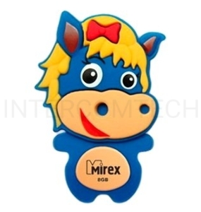 Флэш Диск 8GB Mirex Horse, USB 2.0, Синий