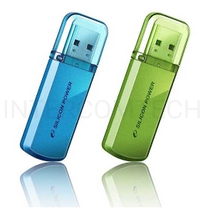 Флеш Диск Silicon Power 32Gb Helios 101 SP032GBUF2101V1N USB2.0 зеленый