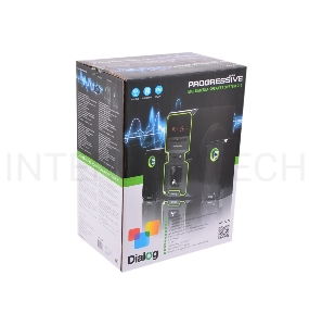 Колонки Dialog Progressive AP-222B BLACK - акустические колонки 2.1, 30W+2*10W RMS, Bluetooth, USB+SD reader