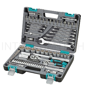 Набор инструментов STELS 14105  1/2'' 1/4'' CrV пластиковый кейс  82 предм.