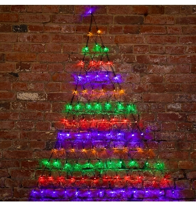 Гирлянда Сеть 2х2х1.5 м, свечение с динамикой, прозрачный ПВХ, 136 LED, 230 В, цвет свечения мультиколор