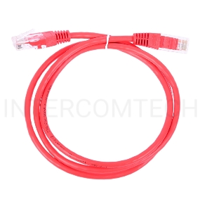 Кабель Патч-корд Lanmaster UTP TWT-45-45-0.5-RD вилка RJ-45-вилка RJ-45 кат.5е 0.5м красный ПВХ (уп.:1шт)