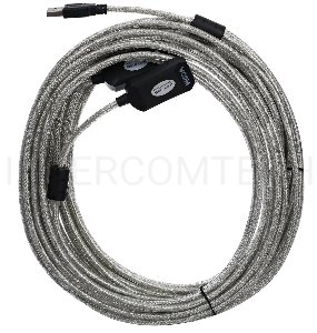 Кабель VCOM VUS7049-15M Кабель-адаптер USB2.0-repeater, удлинительный активный <Am-->Af> 15м