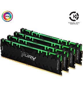 Память оперативная Kingston 32GB 3600MHz DDR4 CL16 DIMM (Kit of 4) FURY Renegade RGB