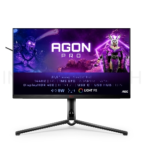 Монитор 31.5'' AOC AG324UX [16:9] 3840x2160(UHD 4K) IPS, nonGLARE, Нет, 144 Гц, 350cd/m2, H178°/V178°, 1000:1, 80M:1, 1,07 миллиардов цветов, 1ms, 2xHDMI, DP, USB-Hub, Height adj, Pivot, Tilt, Swivel, Speakers, Audio out, 3Y, Black-Red
