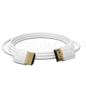 Ультратонкий кабель GCR HDMI2.0 для AppleTV, SLIM, 1.0m, белый, OD3.8mm, HDR 4:2:0, Ultra HD, 4K60Hz, 18.0 Гбит/с, 32/32 AWG GCR Ультратонкий кабель HDMI2.0 для AppleTV, SLIM, 1.0m, белый, OD3.8mm, HDR 4:2:0, Ultra HD, 4K60Hz, 18.0 Гбит/с, 32/32 AWG