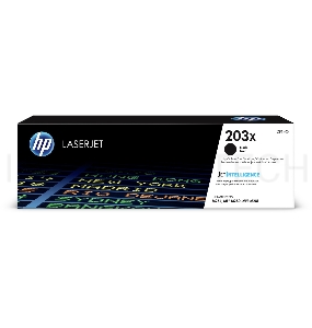 Тонер-картридж HP CF540X (HP 203X) чёрный для HP LaserJet M254/M280/M281 3200 страниц.