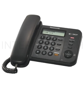 Телефон Panasonic KX-TS2358RUB (черный) {АОН,Caller ID,ЖКД,блокировка набора,выключение микрофона,кнопка 