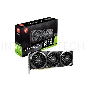 Видеокарта MSI RTX3060 VENTUS 3X 12G OC LHR GDDR6 1680/15000 HDMIx1 DPx3 HDCP