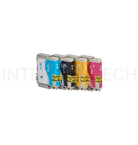 Набор струйных картриджей Sakura C13T10554A10 (T0735 BK/C/M/Y) для Epson, мультипак, 11,4 мл., 490 к.