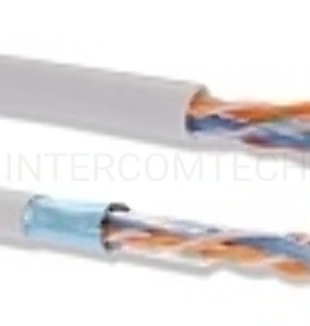 Кабель связи витая пара U/UTP, кат.5E, 4 пары 24AWG solid, 305м, ПВХ, серый